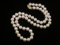 Perlenkette weiss, rund, 6,5-7mm, AAA
