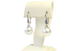 Weiße Südseeperlen Ohrhänger höchster Qualität