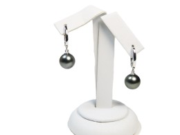 Hängende große Tahiti Perlenohrringe, AAA