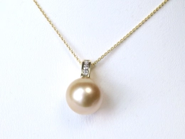 Goldener Südseeperlenanhänger, AAA