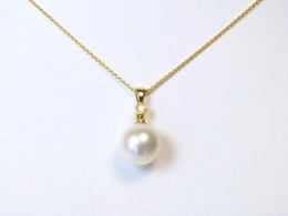 Mingperle höchster Qualität an  Diamant Anhänger, AAA