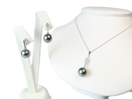 Tahitiperlenset höchster Qualität, 11,1-12mm